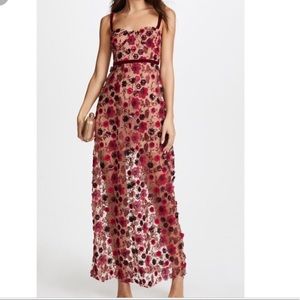 For Love & Lemons Beatrice Strappy Maxi Dress
